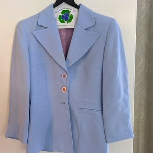 Light Blue suit jacket, size 2, BeBe
